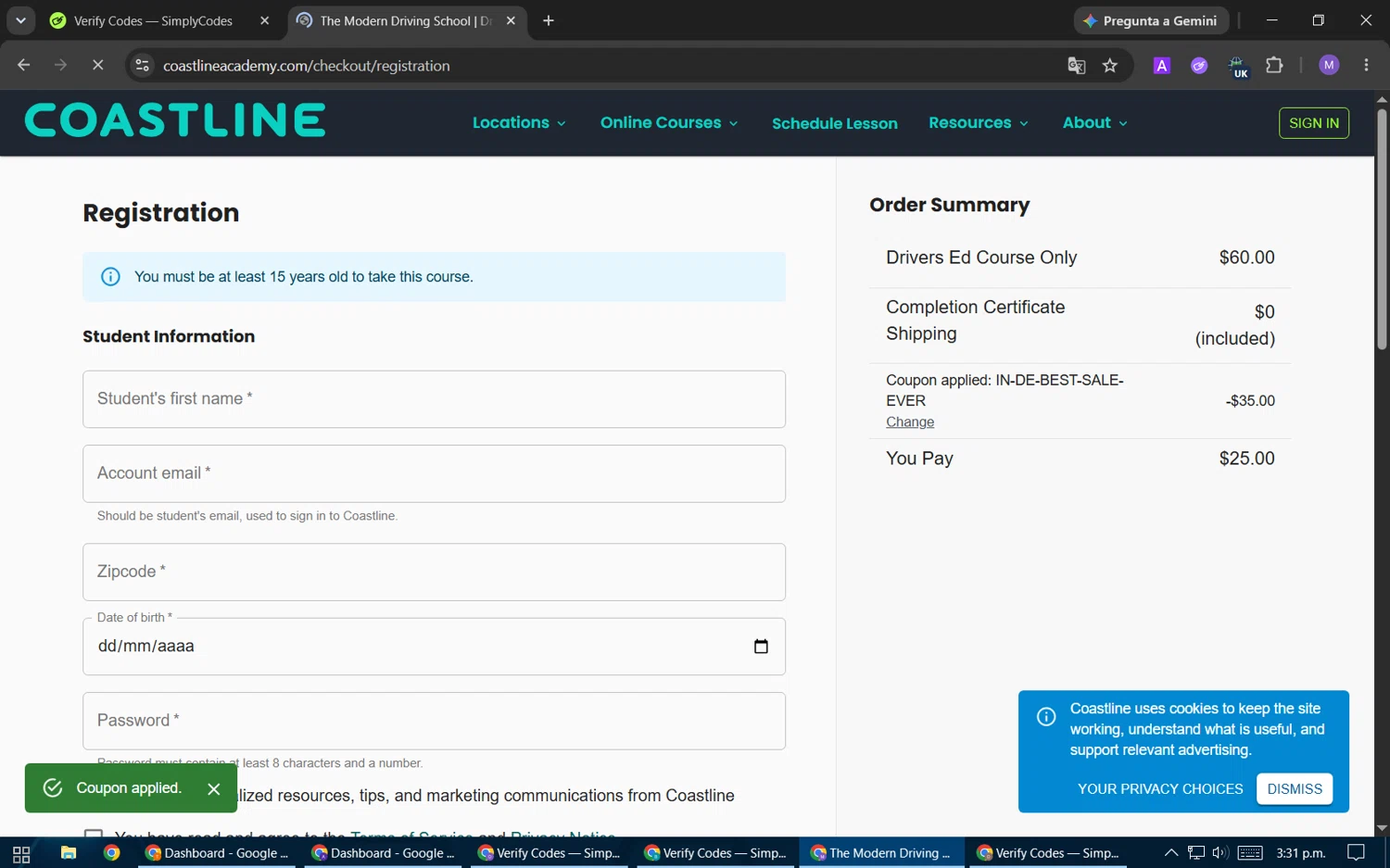 Coastline Academy Promo Codes