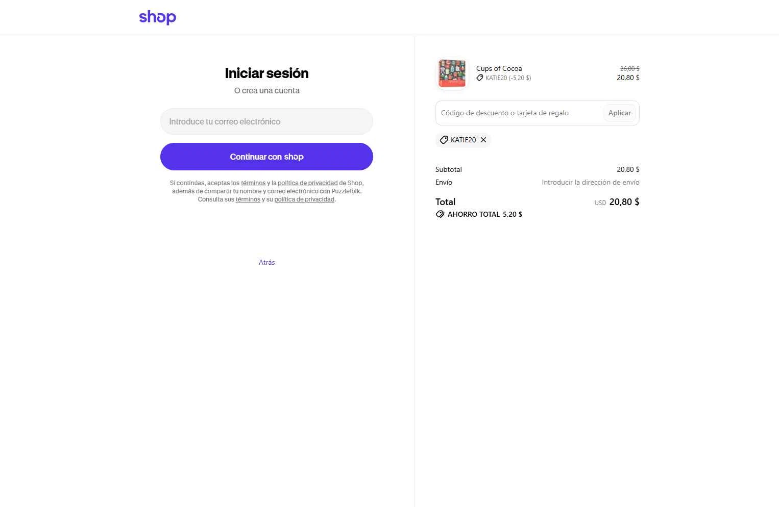 use discount code shop.app chatout